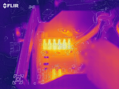 Thermal image while balancing cells